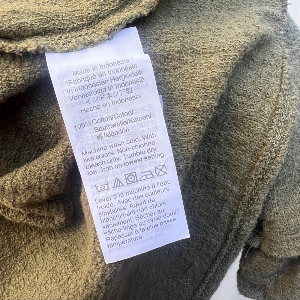 Madewell Boho Peasant Top‎ Olive Green S - Picture 9 of 11